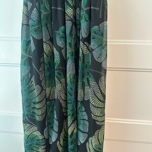The Children's Place Black and Green Leaf Dress